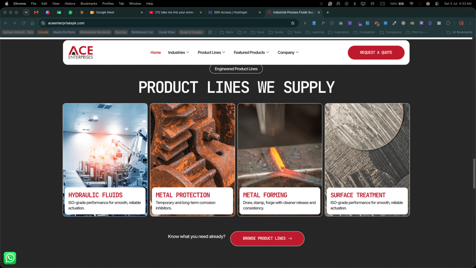Ace Enterprises — Industrial Process Fluids Supplier (Pakistan) — 2