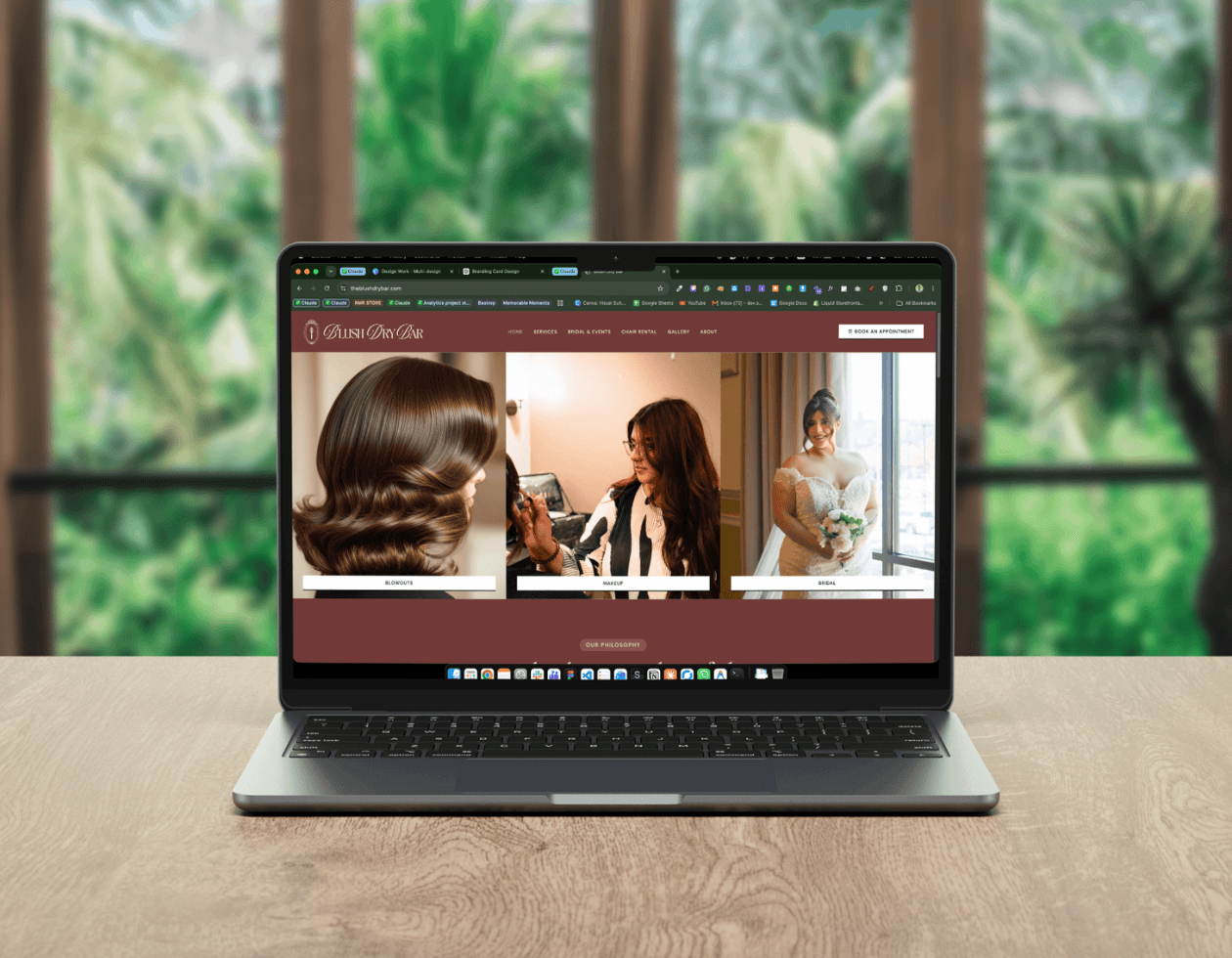 Blush Dry Bar — Beauty Salon Website in the USA