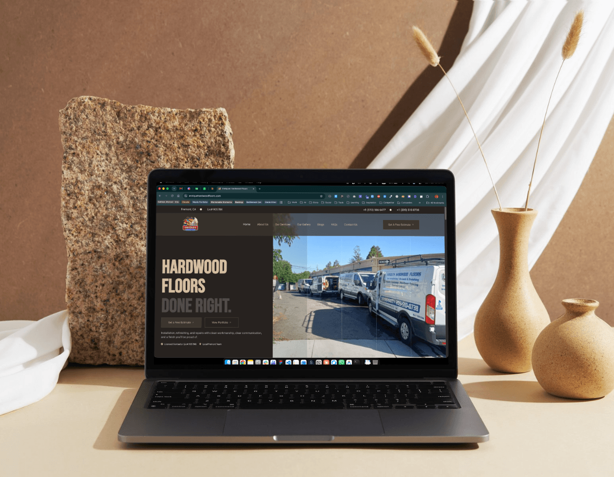 Enrique's Hardwood Floors — Contractor Website Redesign (USA) — case study by Salman Ahmed