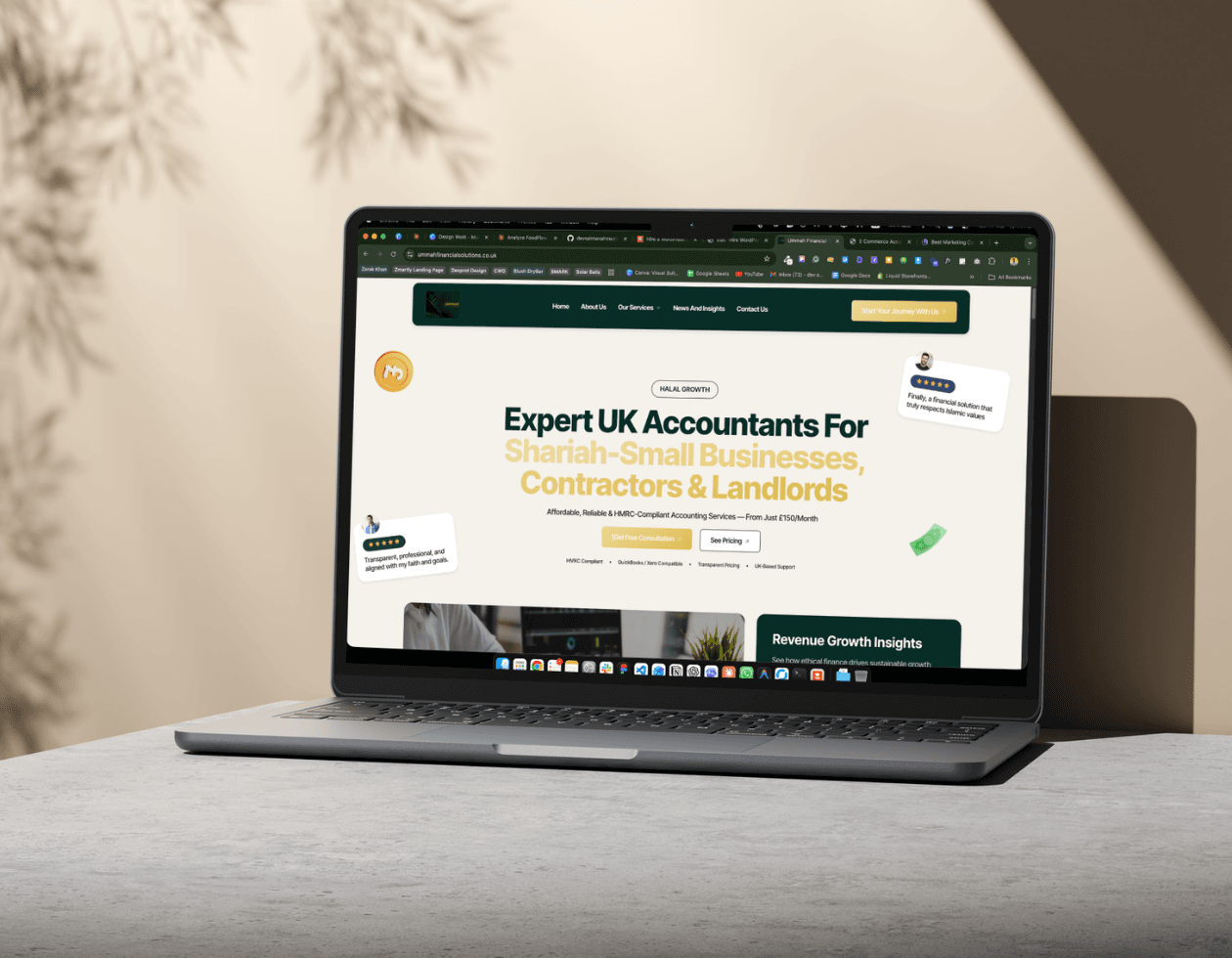 Ummah Financial Solutions — Ethical UK Accounting & Finance Brand — website by Salman Ahmed