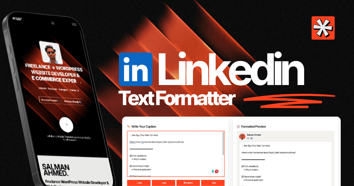 Linked In Text Formatter