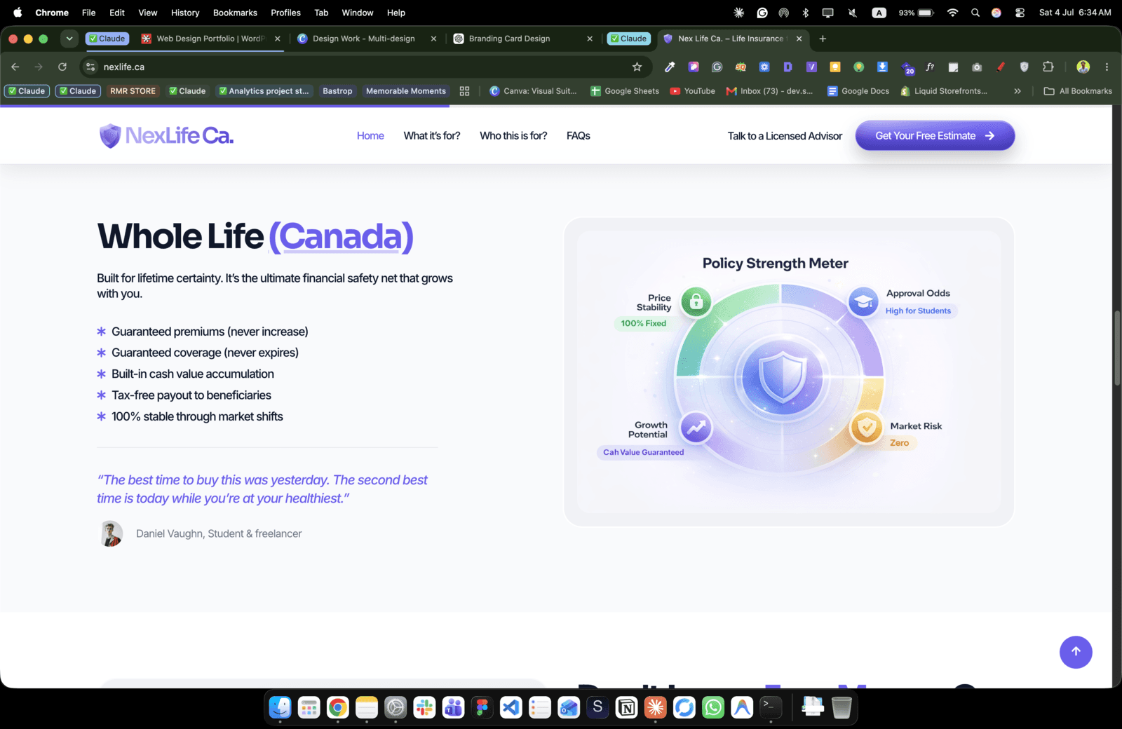 NexLife Ca. — Life Insurance Brand for Young Canadians — 4