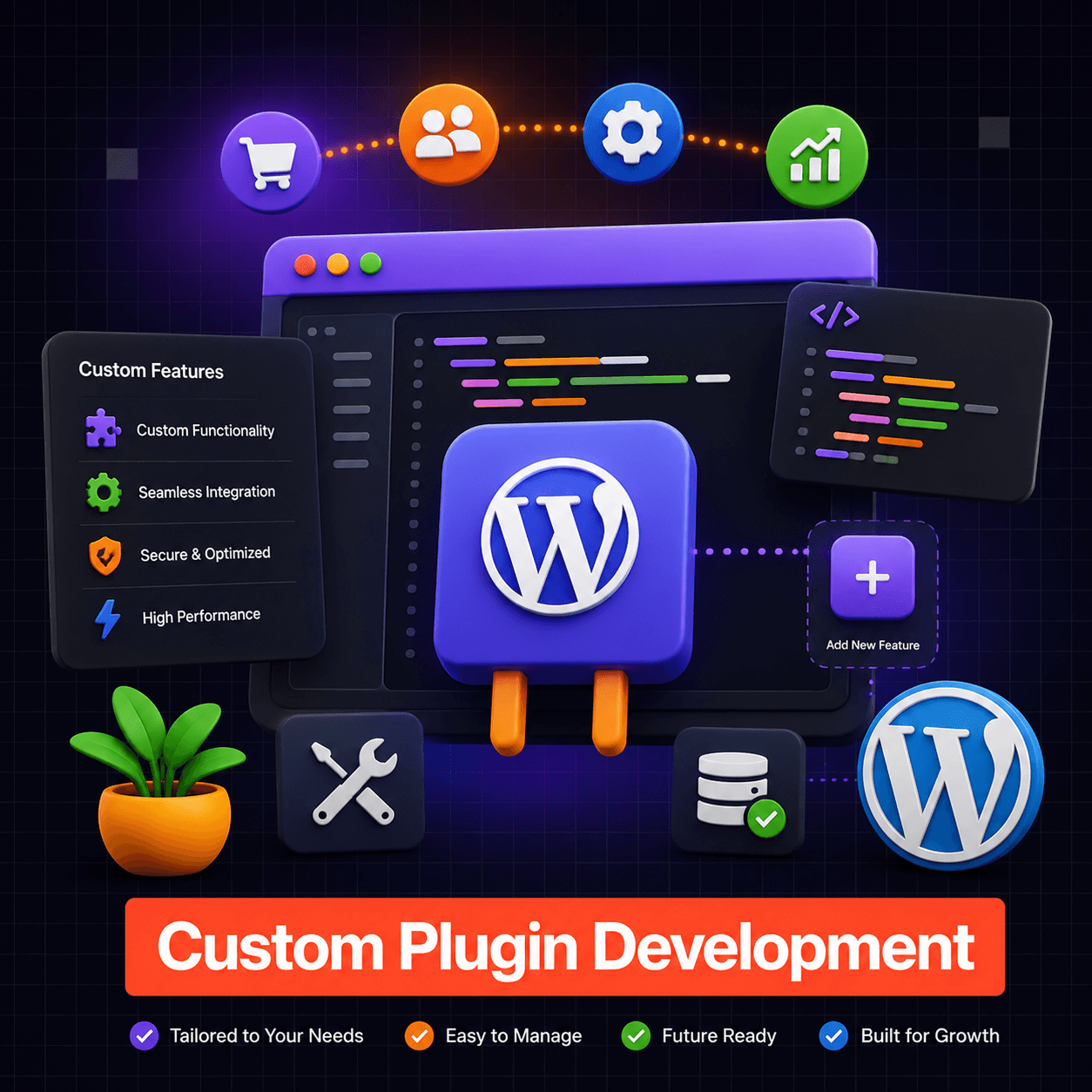 Custom WordPress plugin development — the custom LMS booking plugin built for BMark Business Solutions