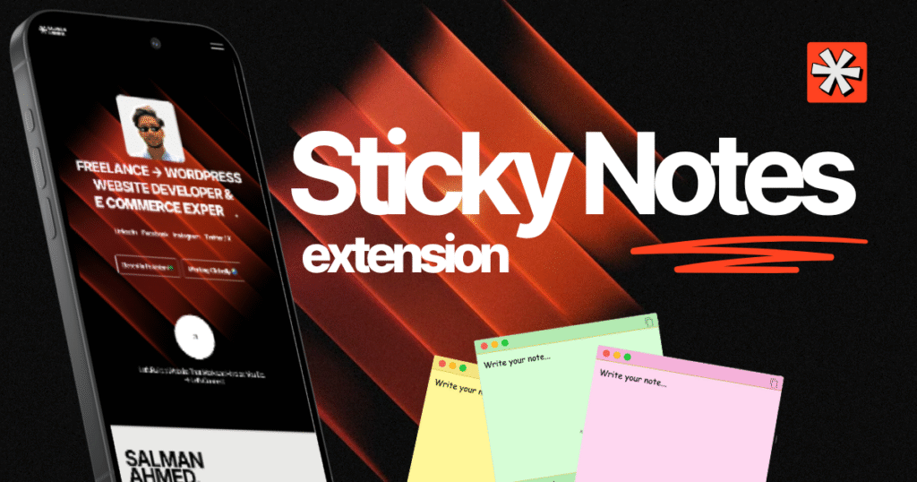 sticky notes browser extension